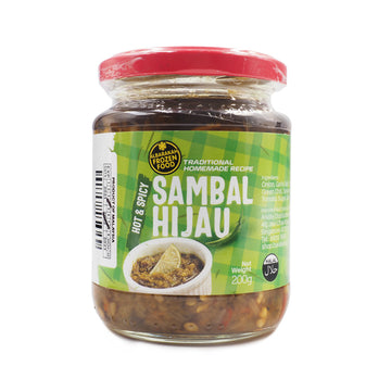 Al Barakah Frozen, Sambal Hijau, Hot & Spicy, 200 g